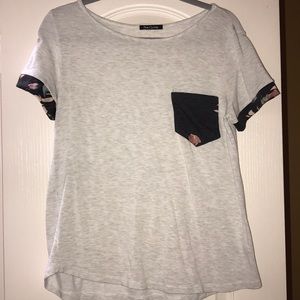 Women’s Grey Pocket Tshirt
